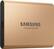 Angle. Samsung - T5 1TB External USB Type C Portable Solid State Drive - Rose Gold.
