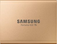 Front Zoom. Samsung - T5 1TB External USB Type C Portable Solid State Drive - Rose Gold.