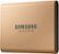 Left Zoom. Samsung - T5 1TB External USB Type C Portable Solid State Drive - Rose Gold.