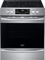 Frigidaire - Gallery 5.4 Cu. Ft. Freestanding Electric Range with Air Fry - Stainless steel - Front_Standard