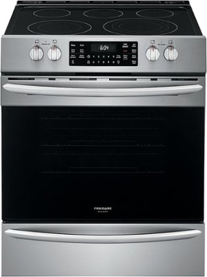Frigidaire - Gallery 5.4 Cu. Ft. Freestanding Electric Air Fry Range with Self and Steam Clean - Stainless steel