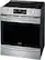 Left. Frigidaire - Gallery 5.4 Cu. Ft. Freestanding Electric Air Fry Range with Self and Steam Clean - Smudge-Proof® Stainless Steel.