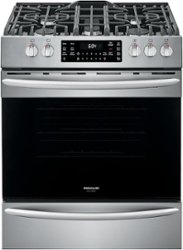 Frigidaire - Gallery 5.6 Cu. Ft. Freestanding Gas Convection Range with Self-Cleaning and Air Fry - Stainless steel - Front_Zoom