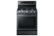 Front Zoom. Samsung - 5.8 Cu. Ft. Self-Cleaning Freestanding Gas Convection Range - Black stainless steel.