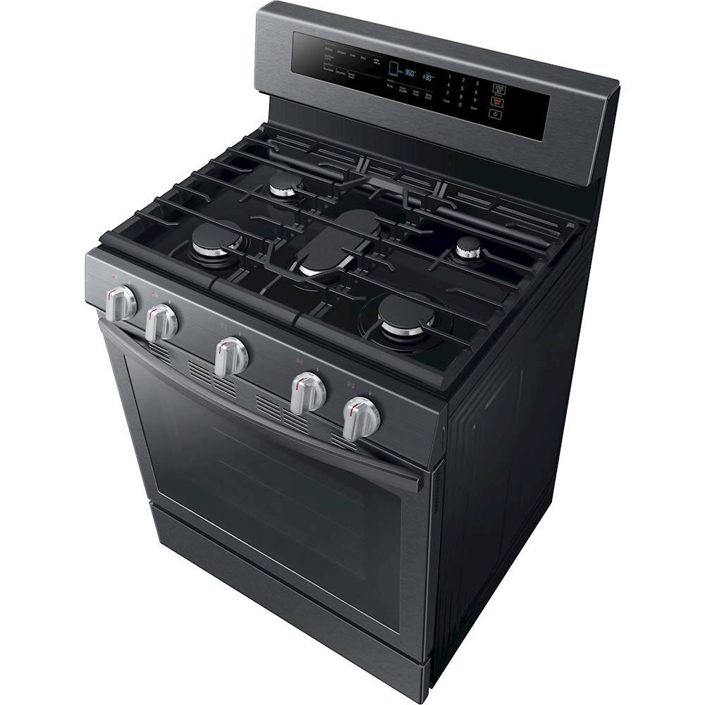 Alt View 15. Samsung - 5.8 Cu. Ft. Self-Cleaning Freestanding Gas Convection Range.