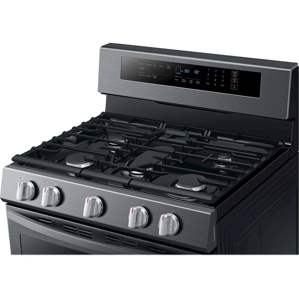 Alt View 16. Samsung - 5.8 Cu. Ft. Self-Cleaning Freestanding Gas Convection Range.
