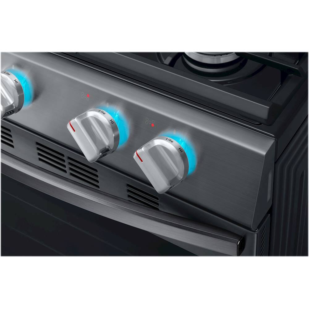 Alt View 18. Samsung - 5.8 Cu. Ft. Self-Cleaning Freestanding Gas Convection Range.