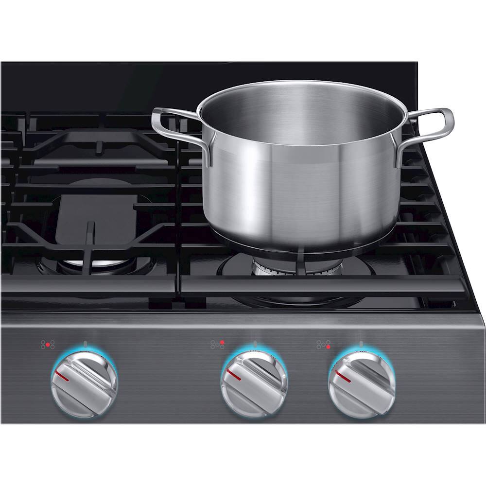 Alt View 19. Samsung - 5.8 Cu. Ft. Self-Cleaning Freestanding Gas Convection Range.