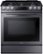 Front Zoom. Samsung - 5.8 Cu. Ft. Self-Cleaning Slide-In Gas Convection Range - Black stainless steel.