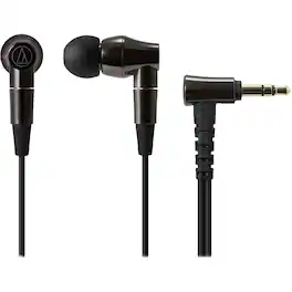 Audio-Technica - ATH CK2000TI Wired In-Ear Headphones - Black