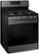 Angle. Samsung - 5.8 Cu. Ft. Self-Cleaning Freestanding Gas Range - Black Stainless Steel.