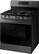 Left. Samsung - 5.8 Cu. Ft. Self-Cleaning Freestanding Gas Range - Black Stainless Steel.
