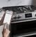 Alt View 12. Café - Modern Glass 6.7 Cu. Ft. Slide-In Double Oven Gas Convection Range.