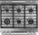 Alt View 15. Café - Modern Glass 6.7 Cu. Ft. Slide-In Double Oven Gas Convection Range.