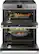 Alt View 19. Café - Modern Glass 6.7 Cu. Ft. Slide-In Double Oven Gas Convection Range.