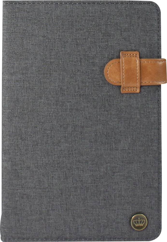 Front. PKG - Folio Case for Most 8" Tablets - Dark Gray.