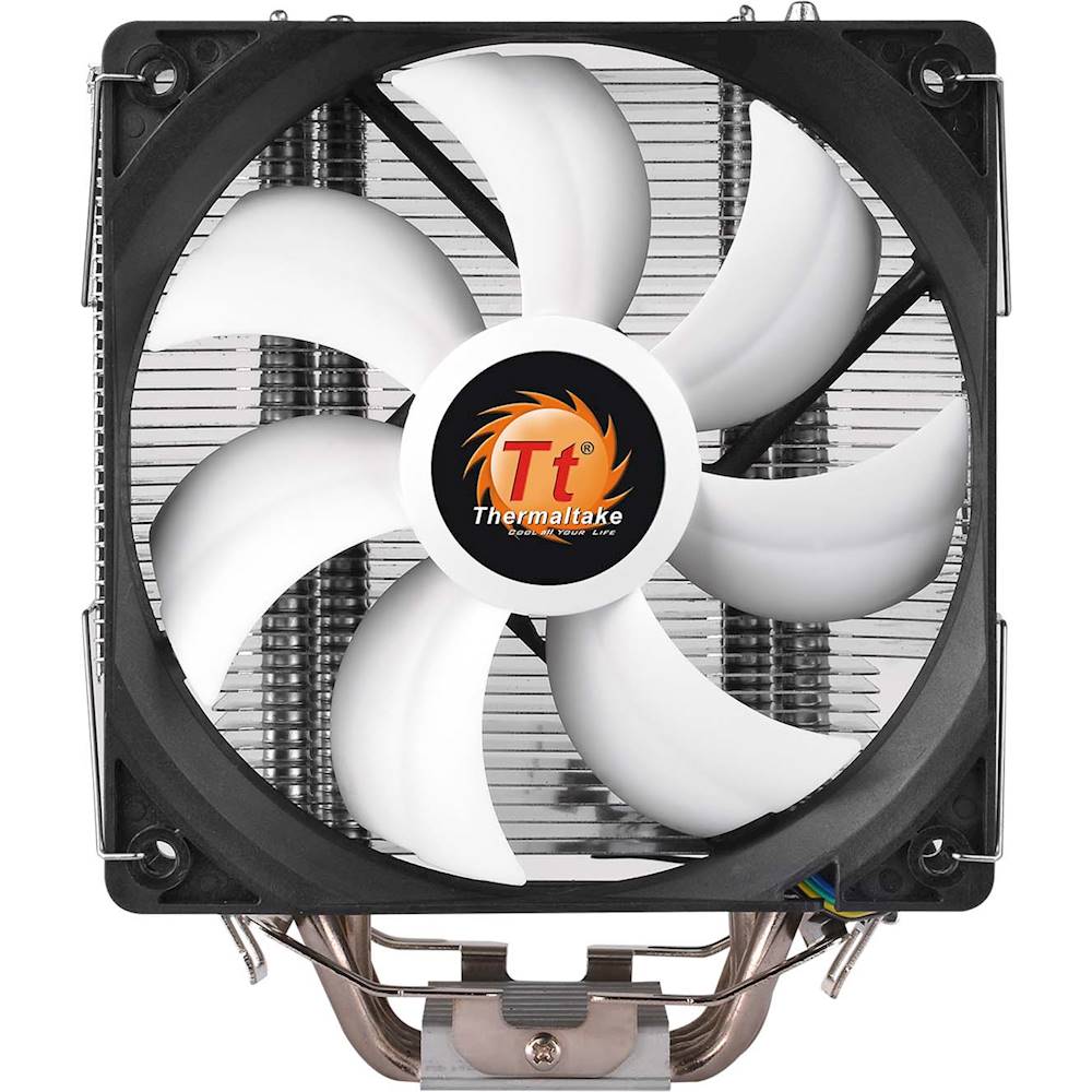 Touhou Interpersonal Own Thermaltake Contac Silent 12 120mm CPU Cooling Fan Black/White  CL-P039-AL12BL-A - Best Buy