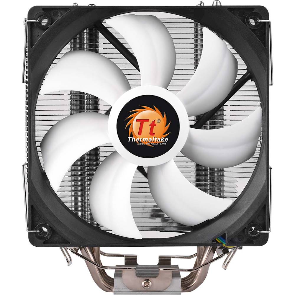 Front. Thermaltake - Contac Silent 12 120mm CPU Cooling Fan - Black/White.