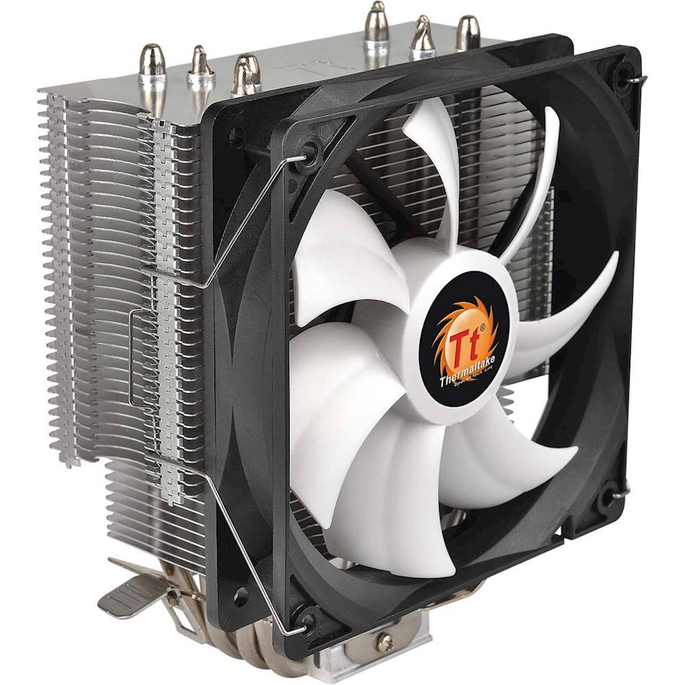 Alt View 11. Thermaltake - Contac Silent 12 120mm CPU Cooling Fan - Black/White.