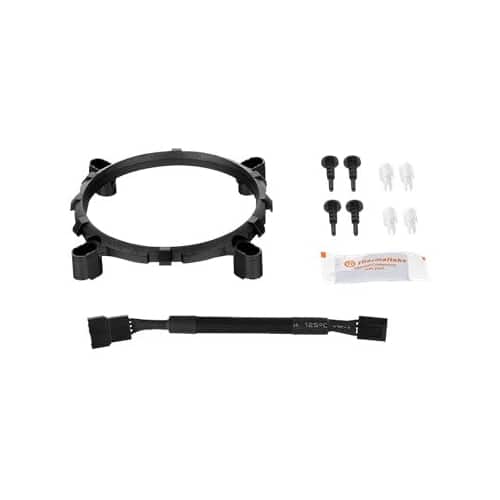 Alt View 18. Thermaltake - Contac Silent 12 120mm CPU Cooling Fan - Black/White.