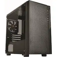 Thermaltake - Versa H18 TG Mid Tower Case - Black/Blue - Front_Zoom