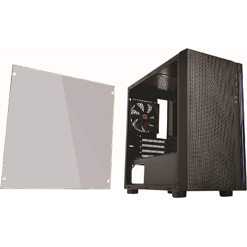 Alt View 15. Thermaltake - Versa H18 TG Mid Tower Case - Black, Blue.
