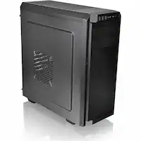 Thermaltake - V100 Perforated Computer Case - Black - Front_Zoom