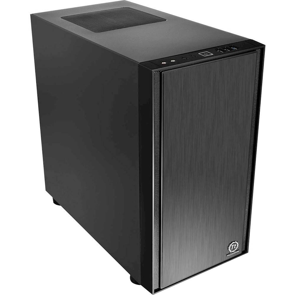 Alt View 13. Thermaltake - Versa H17 Micro ATX Mini Tower Case - Black.