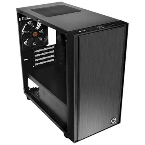 Alt View 14. Thermaltake - Versa H17 Micro ATX Mini Tower Case - Black.