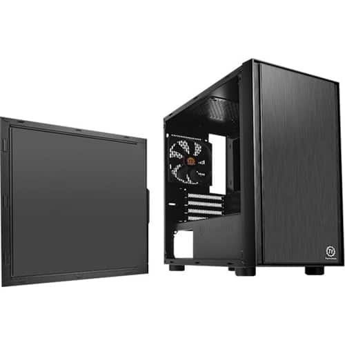 Alt View 15. Thermaltake - Versa H17 Micro ATX Mini Tower Case - Black.