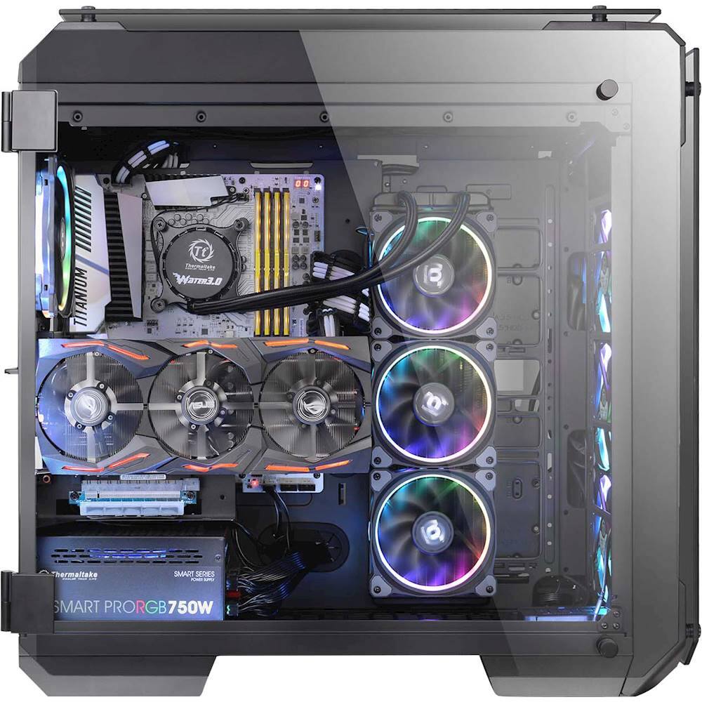 Alt View 17. Thermaltake - View 71 RGB eATX Full Tower Case - Black.