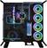 Alt View 18. Thermaltake - Riing Trio 12 LED RGB Radiator Fan TT Premium Edition 120mm Case Cooling Fan Kit with RGB Lighting (3-Pack) - Black.