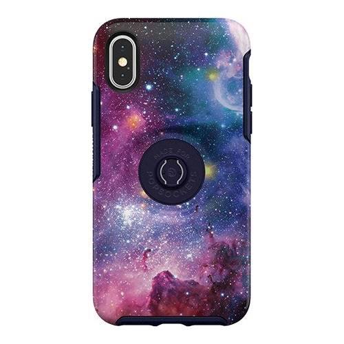 Alt View 11. OtterBox - Otter + Pop Symmetry Series Case for Apple® iPhone® X and XS - Blue Nebula.