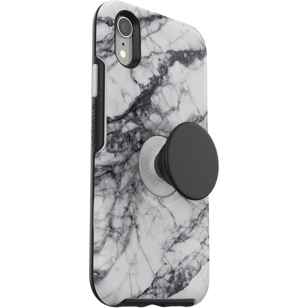 Otterbox Otter Pop Symmetry Series Case For Apple Iphone Xr White Marble 77 Best Buy