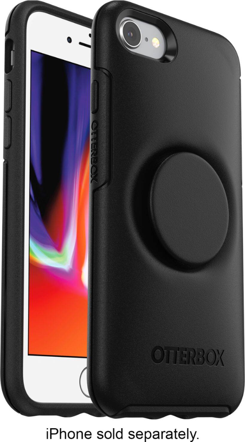 Alt View 11. OtterBox - Otter + Pop Symmetry Series Hard Shell Case for Apple iPhone 7, 8 and SE (2nd generation) - Black.