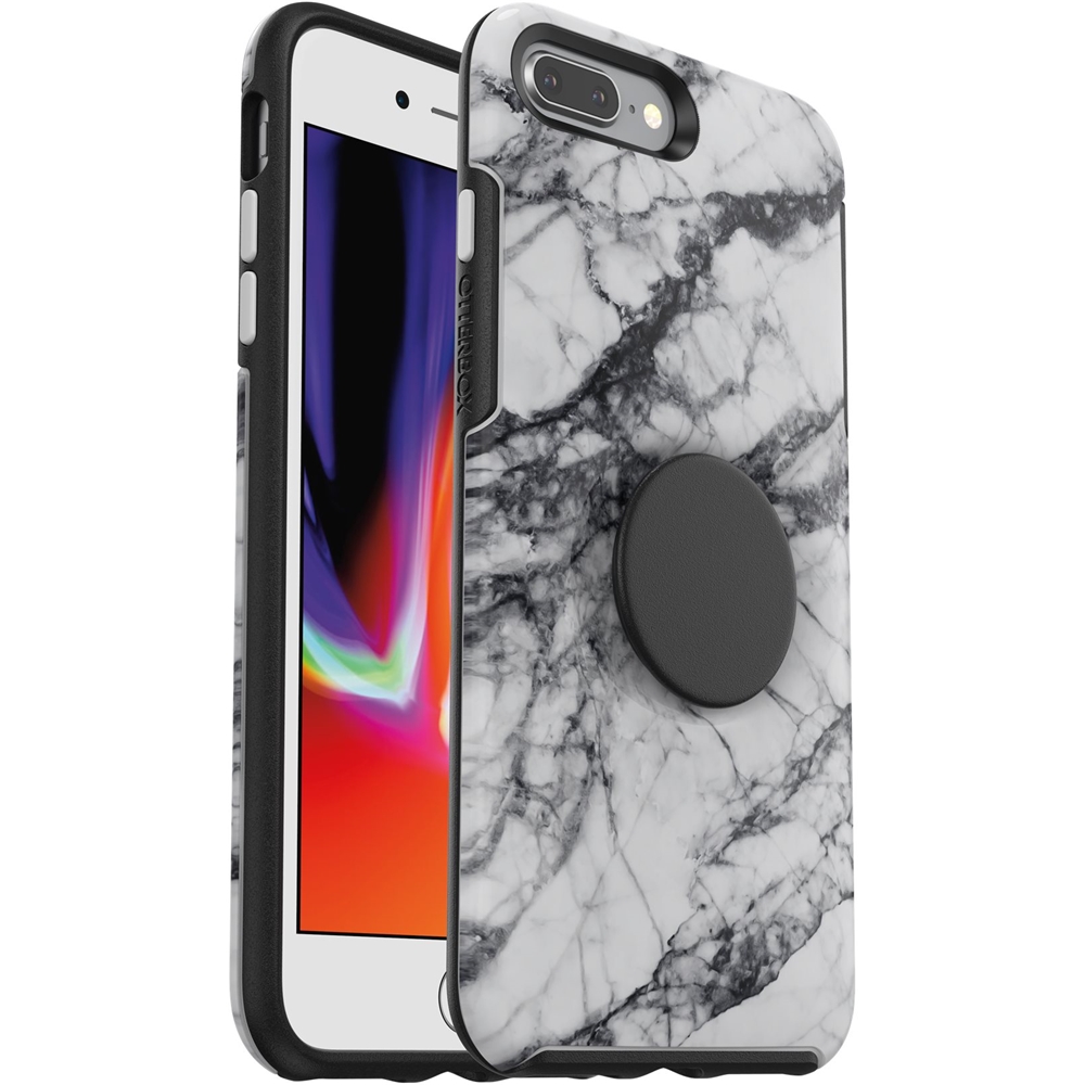 Best Buy: OtterBox for 77-61711 Symmetry Plus Plus White Series Marble and + 7 8 Case Apple® Pop iPhone® Otter