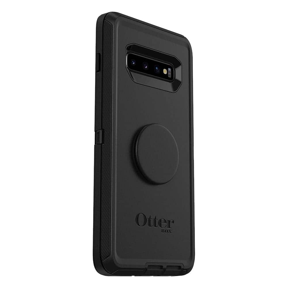 Angle View: OtterBox - Otter + Pop Defender Series Case for Samsung Galaxy S10+ - Black