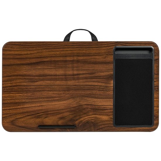 Front. LapGear - Home Office Lap Desk for 15.6" Laptop - Espresso Woodgrain.