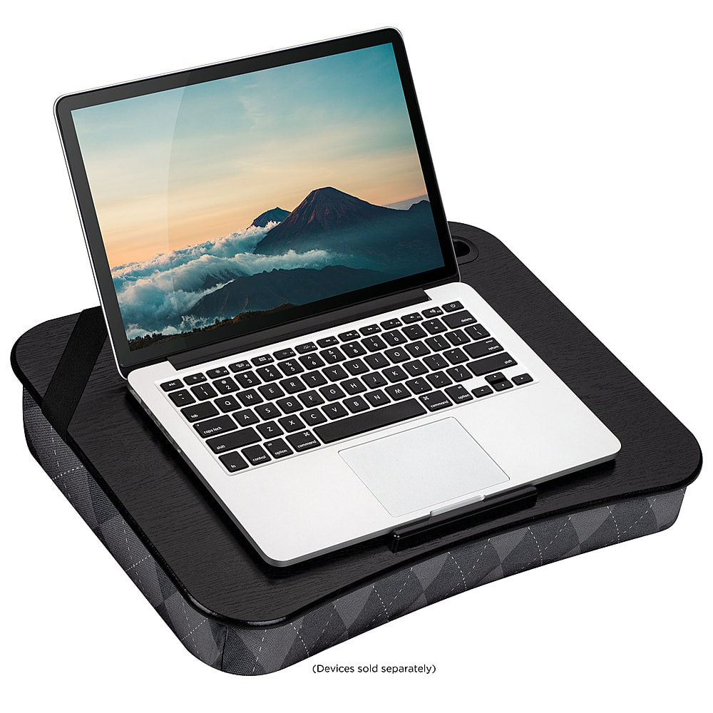 Front. LapGear - Designer Lap Desk for 15.6" Laptop - Gray Argyle.
