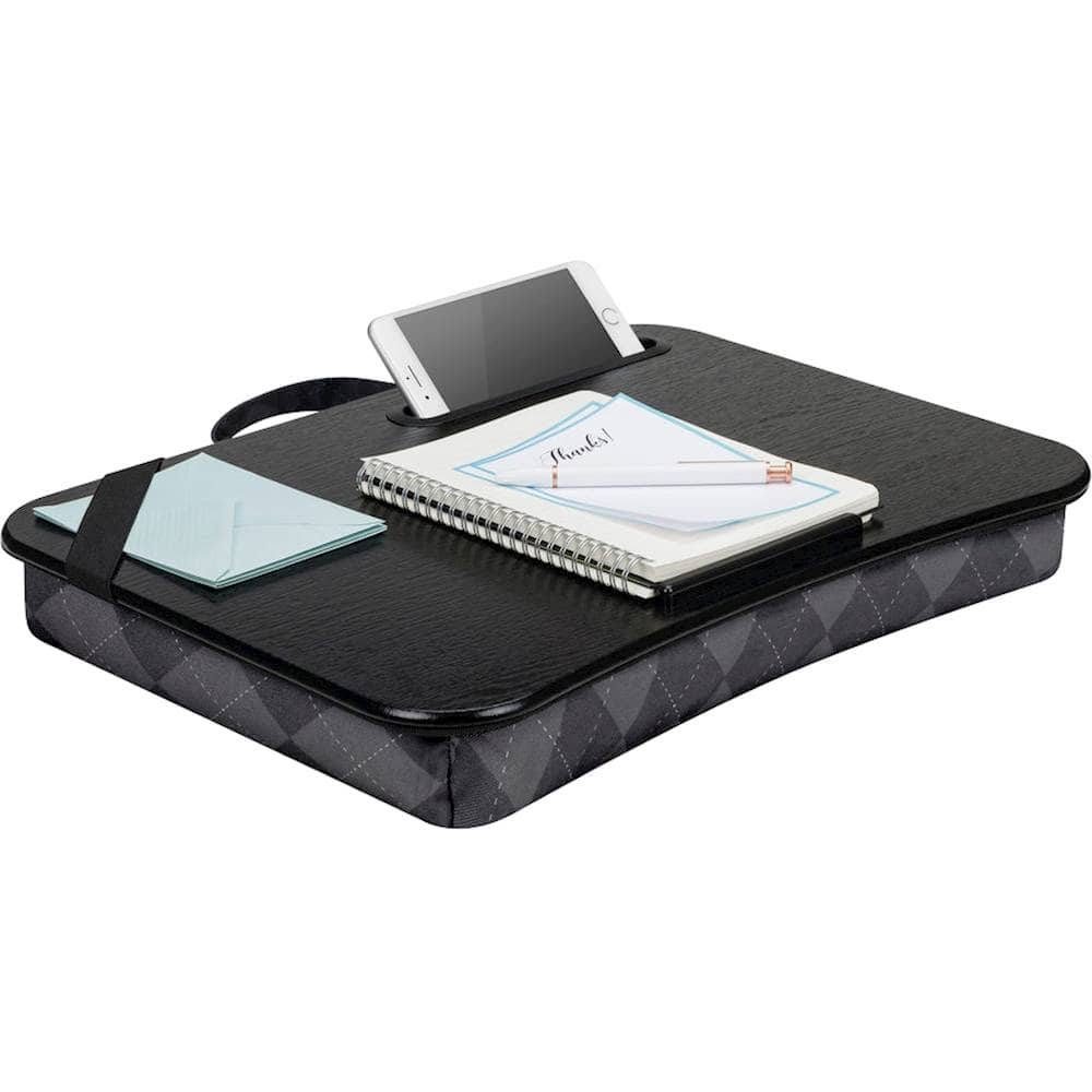Alt View 11. LapGear - Designer Lap Desk for 15.6" Laptop - Gray Argyle.
