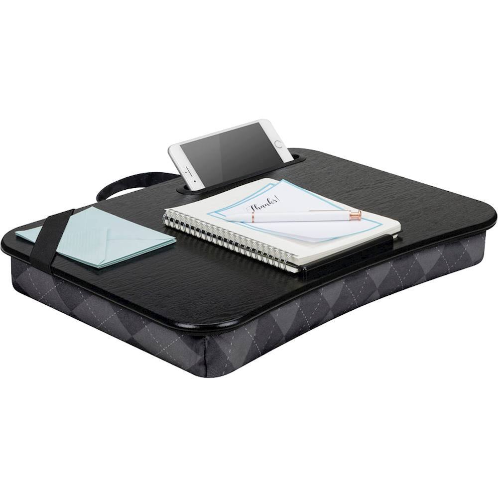 Alt View 11. LapGear - Designer Lap Desk for 15.6" Laptop - Gray Argyle.
