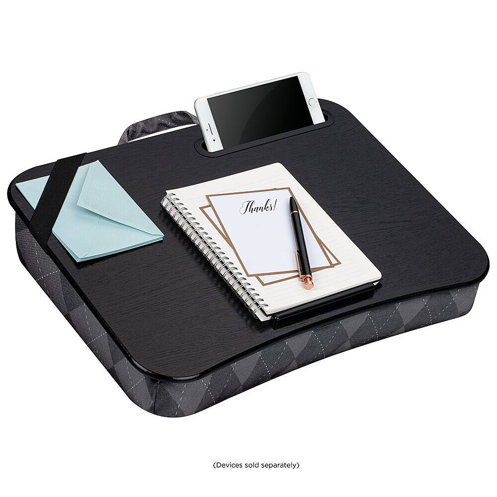 Alt View 12. LapGear - Designer Lap Desk for 15.6" Laptop - Gray Argyle.
