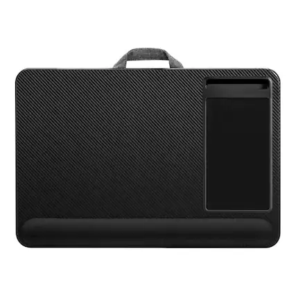 Front. LapGear - Home Office Pro Lap Desk - Black Carbon.