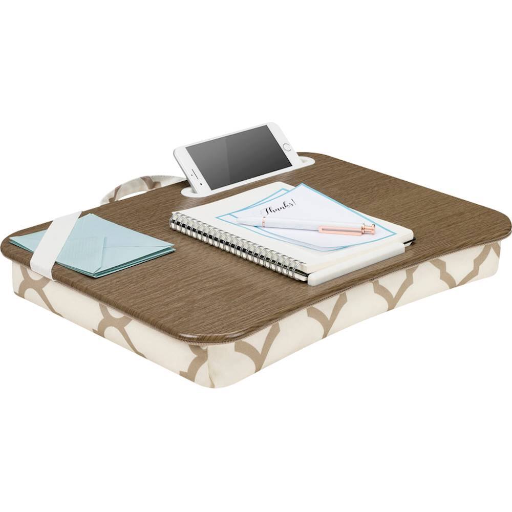 Alt View 11. LapGear - Designer Lap Desk - Beige Quaterfoil.