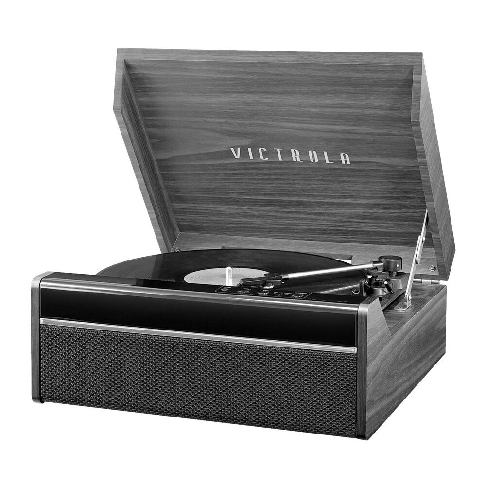 Front. Victrola - Avery Bluetooth Stereo Turntable - Gray.