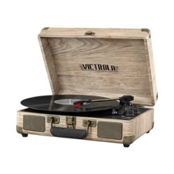 Victrola - Bluetooth Stereo Turntable - Farmhouse Oatmeal - Front_Zoom