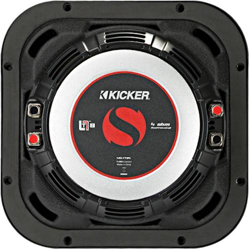 Back View: KICKER - Solo-Baric L7T 8" Dual-Voice-Coil 8-Ohm Subwoofer - Black