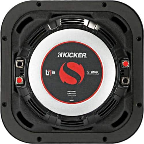 Back. KICKER - Solo-Baric L7T 8" Dual-Voice-Coil 8-Ohm Subwoofer - Black.