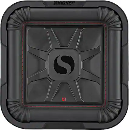 Front. KICKER - Solo-Baric L7T 10" Dual-Voice-Coil 2-Ohm Subwoofer - Black.