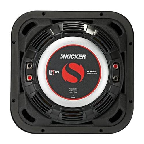 Alt View 13. KICKER - Solo-Baric L7T 10" Dual-Voice-Coil 2-Ohm Subwoofer - Black.